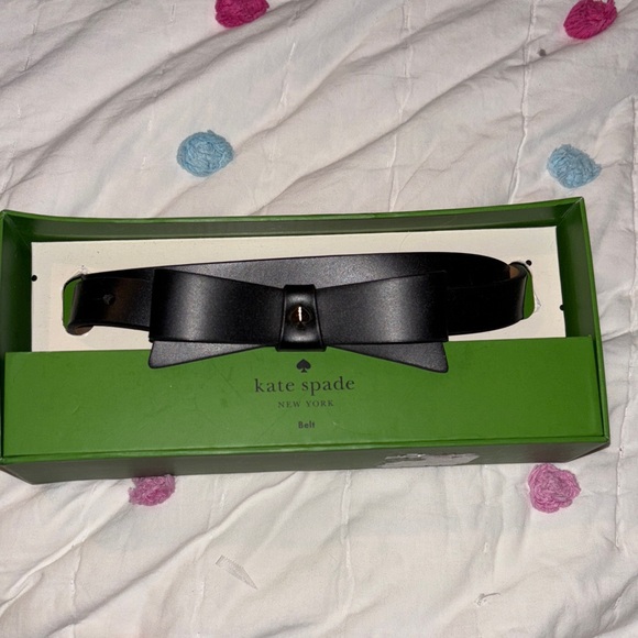 Kate Spade Black Bow Accent Belt - Picture 1 of 4